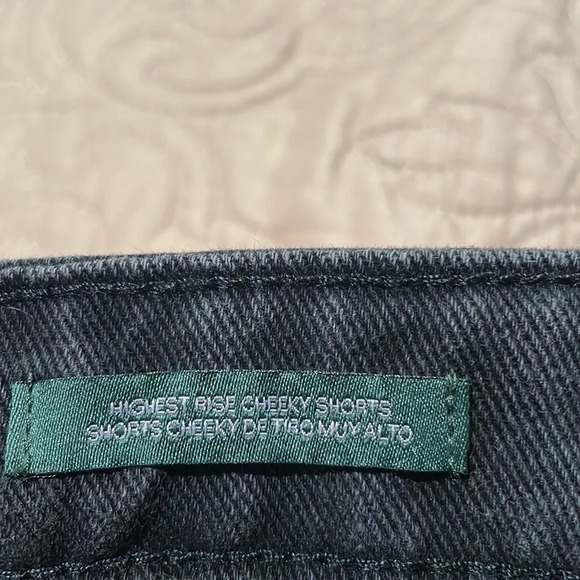 Black Cheeky Jean Shorts - Picture 5 of 9